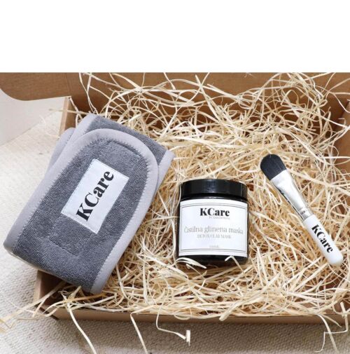 KCARE paketek s sivim kozmetičnim zaščitnim trakom za lase